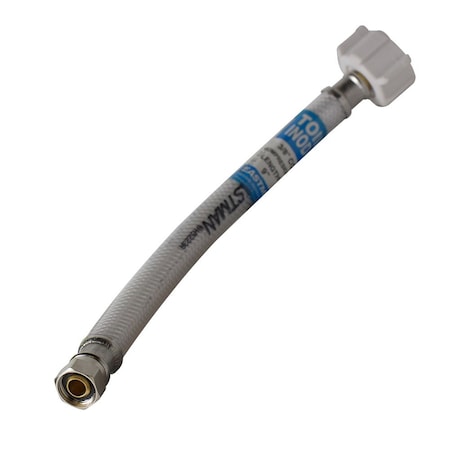 Thrifco Plumbing 1/2 Inch FIP x 7/8 Inch Ballcock Flexible Braided PVC 9 Inch Riser 7642036